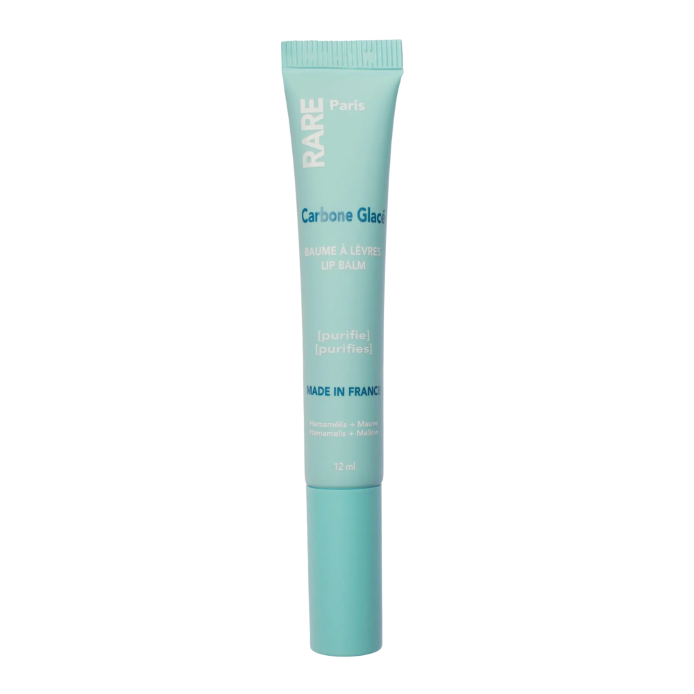 RARE PARIS Carbone Glacé Purifying Lip Balm 12ml - Бальзам для губ з гамамелісом та екстрактом мальви 